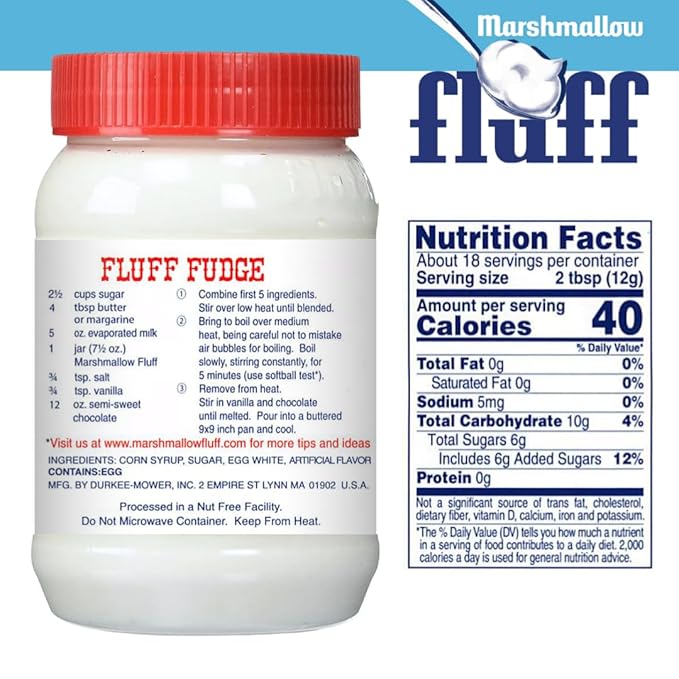 Marshmallow Fluff, Classic Original Flavor, 7.5oz (Pack of 1)