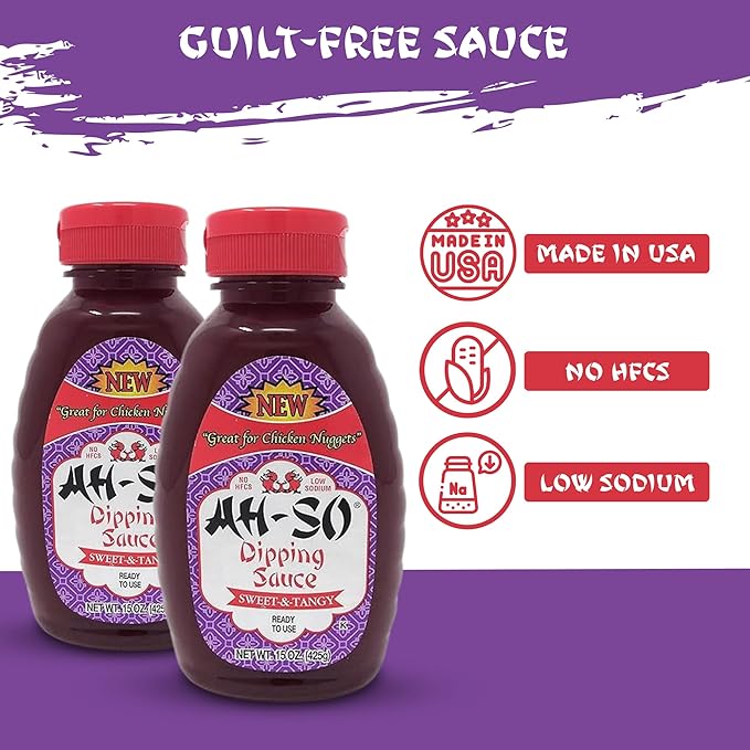 Ah-So Chinese Style Dipping Sauce Squeeze (Pack of 2)